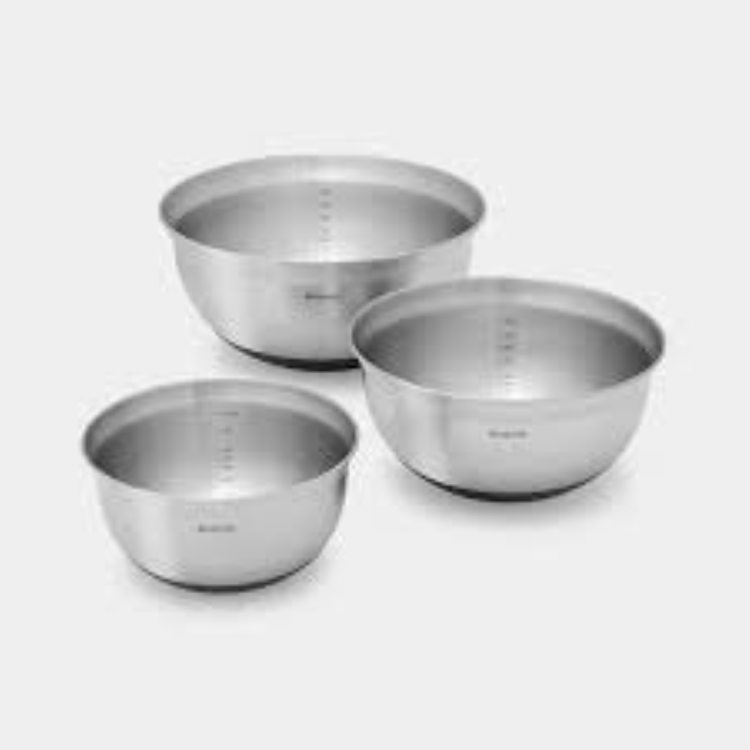 BRABANTIA MIXING BOWL 1.6L MATT STEEL/BLACK